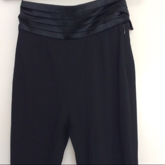 D&G High Waist Satin stripe tapered tuxedo pant - Picture 4 of 7